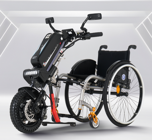 AW05 E-bike aankoppelwiel 30cm/12inch voor Rolstoelen Actieradius 120KM